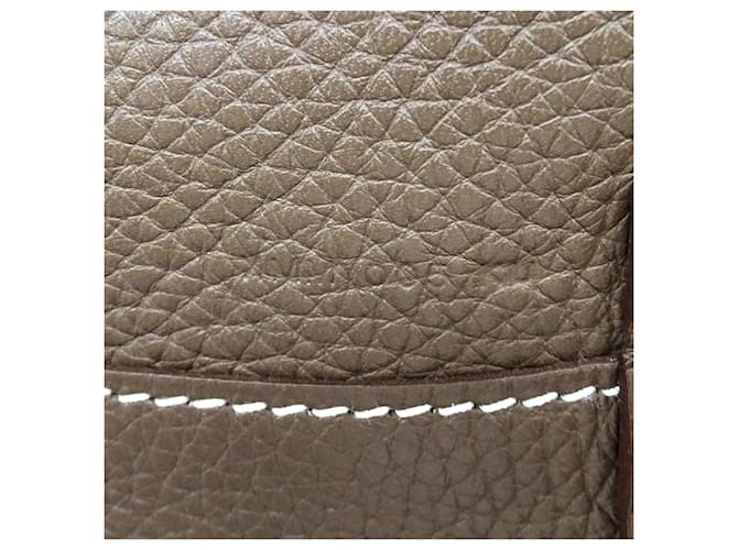 Hermès Borsa Hermes Double Sens 45 Blu Taupe - vista 8