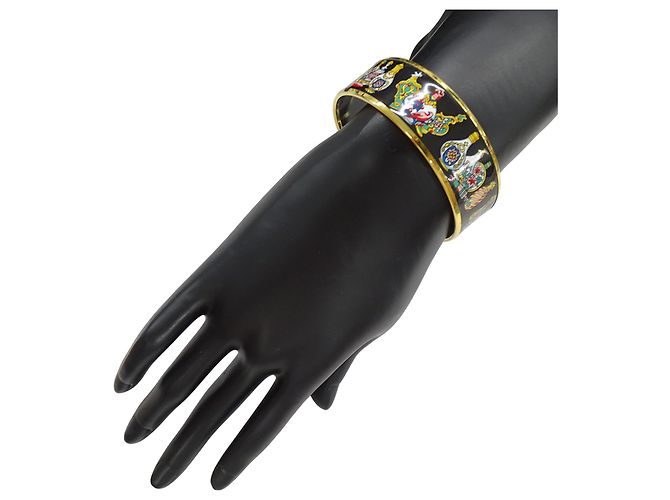 Hermès Hermes Multi-Color Bangle Black Multiple colors Golden - view 9