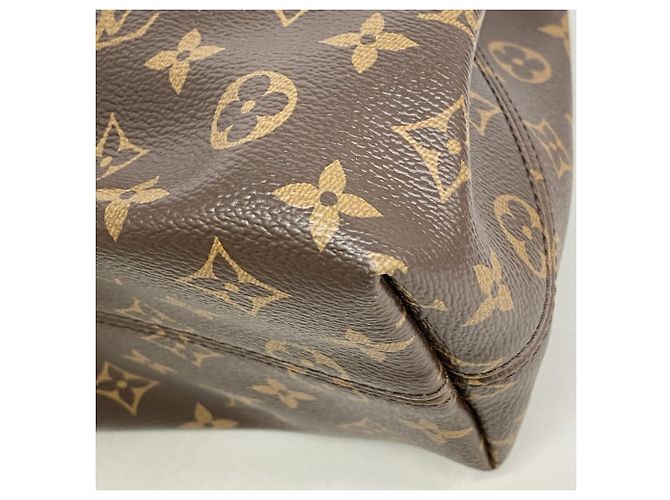 Borsa a Spalla Louis Vuitton Monogram Graceful PM Beige - vista 6