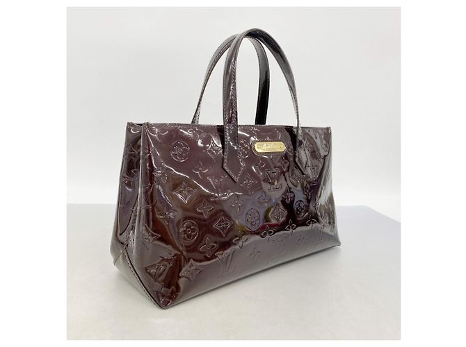 Borsa Tote Louis Vuitton Vernis Wilshire PM Bordò - vista 2