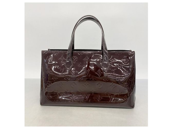 Borsa Tote Louis Vuitton Vernis Wilshire PM Bordò - vista 9