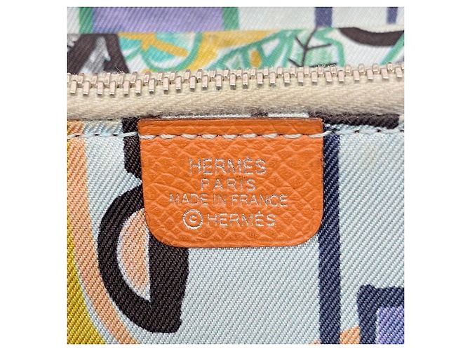 Portafoglio lungo Azap Hermès in Capucine - vista 4