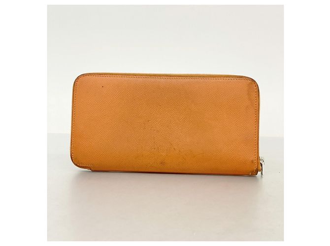Portafoglio lungo Azap Hermès in Capucine - vista 9