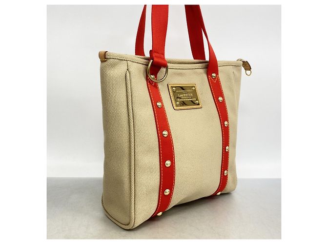 Borsa Tote Louis Vuitton Antigua Cabas MM Beige - vista 2