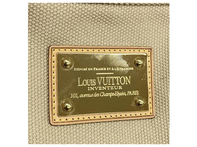 Borsa Tote Louis Vuitton Antigua Cabas MM Beige - vista 7