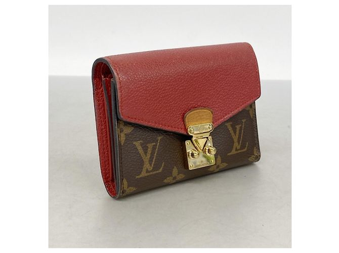 Pallas Carteira dobrável Louis Vuitton em Cerise Fuschia - vista 2