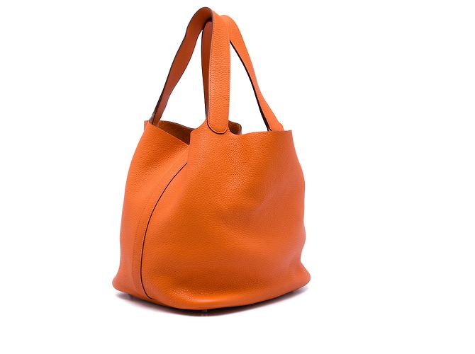 Hermès Orange Clemence Picotin Lock 26 Arancione - vista 2
