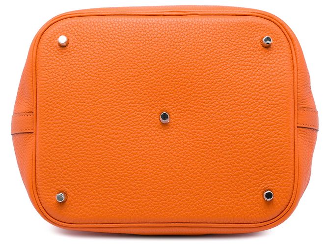 Hermès Orange Clemence Picotin Lock 26 Arancione - vista 3