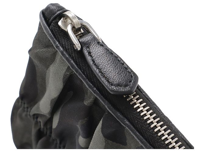 Pochette Prada Gray Tessuto Camouflage Gaufre - vista 4