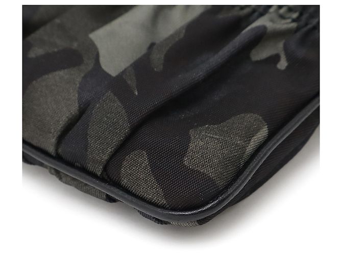 Pochette Prada Gray Tessuto Camouflage Gaufre - vista 6