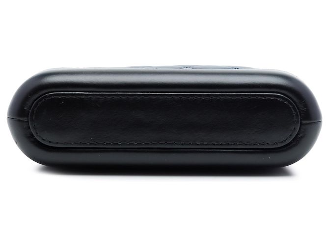 Clutch Chanel Gabrielle Blue Bicolor in pelle di vitello invecchiata con doppia zip e catena Blu navy - vista 3