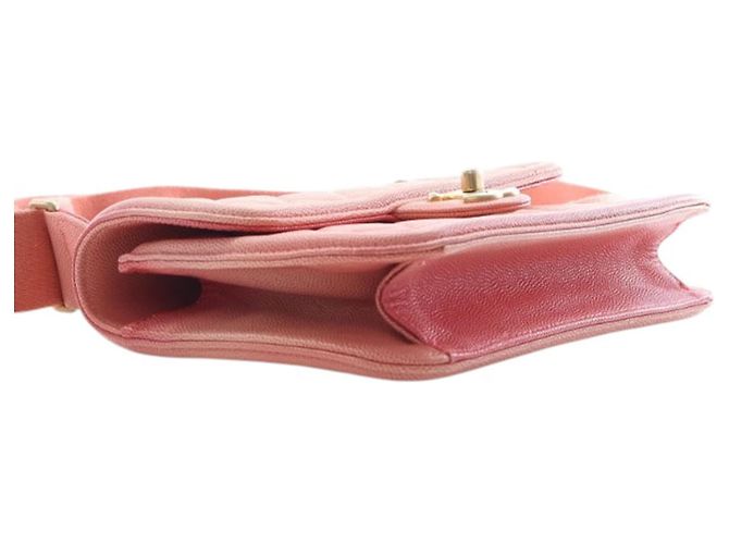 Chanel Pink Small Quilted Caviar Sunset On The Sea Flap Rosa - vista 10