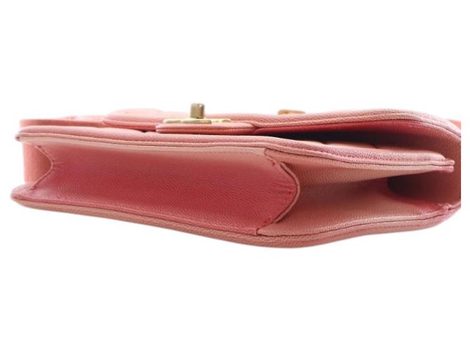 Chanel Pink Small Quilted Caviar Sunset On The Sea Flap Rosa - vista 11