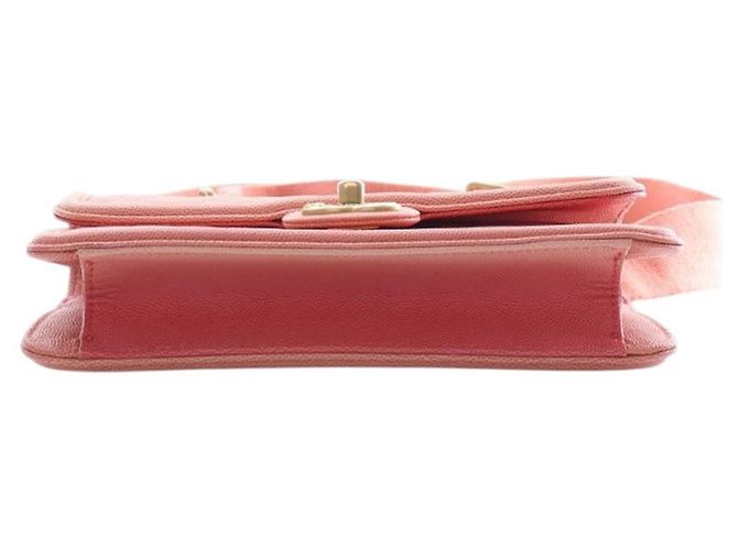 Chanel Pink Small Quilted Caviar Sunset On The Sea Flap Rosa - vista 3