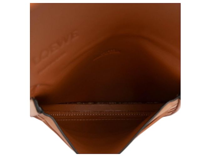 Pochette con tacco Mini Soft in pelle di vitello marrone LOEWE - vista 4