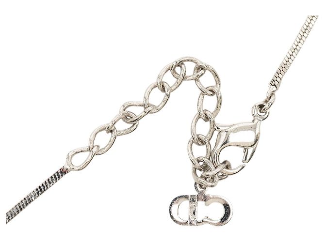 Collana con pendente Trotter Plate in ottone smaltato argento Dior - vista 4
