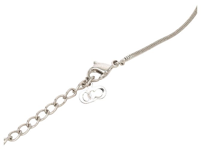 Collana con pendente Trotter Plate in ottone smaltato argento Dior - vista 5
