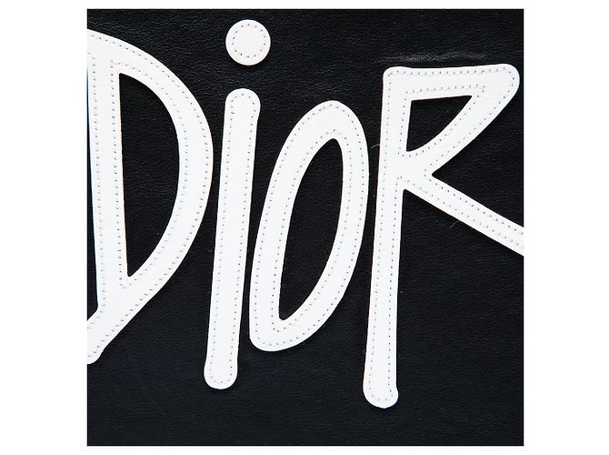 Tote Dior Black Stussy con piccolo logo applicato Nero - vista 5