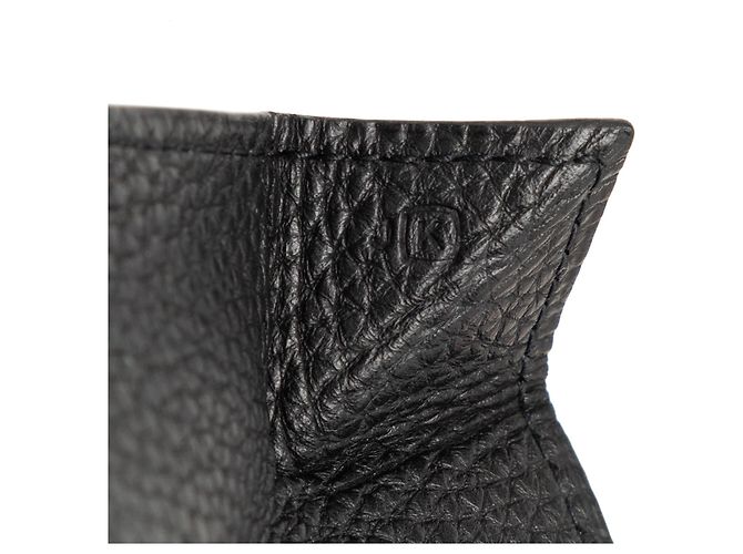 Monedero Quatre Coin en Chevre negro Le Vin Hermès - vista 6