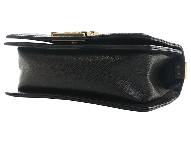 Chanel Black Small Chevron Caviar Boy Flap Nero - vista 13