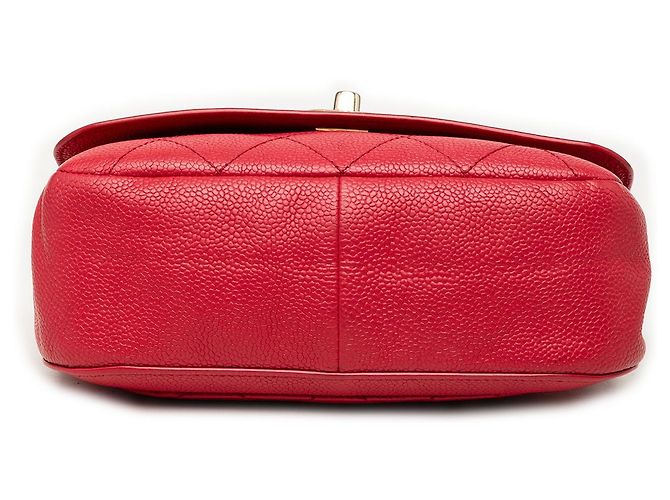 Borsa Chanel Red Small Caviar Business Affinity con manico superiore Rosso - vista 3