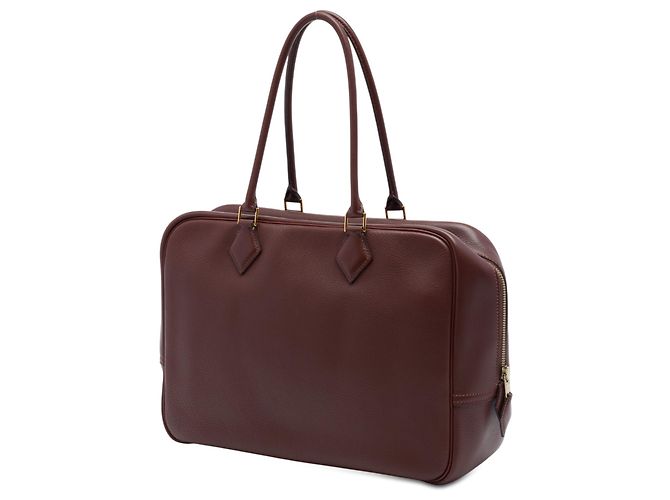 Hermès Red Fjord Plume 32 Rosso Bordò - vista 2