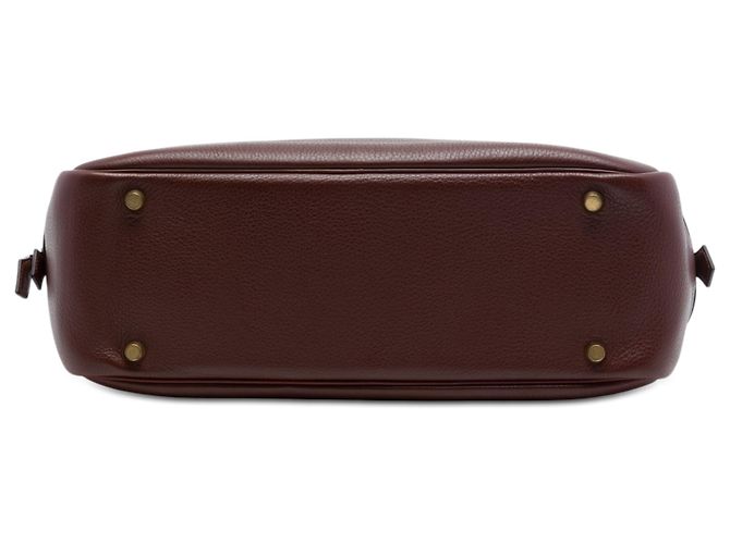 Hermès Red Fjord Plume 32 Rosso Bordò - vista 3