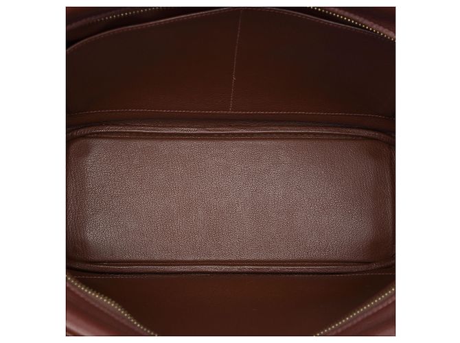 Hermès Red Fjord Plume 32 Rosso Bordò - vista 4