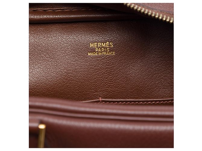 Hermès Red Fjord Plume 32 Rosso Bordò - vista 5
