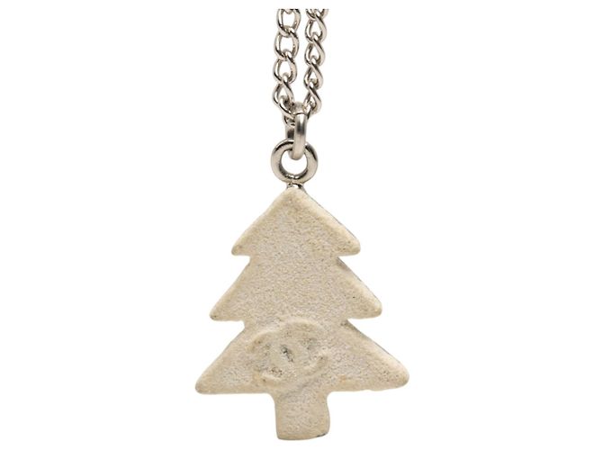 Collana con pendente Chanel Silver CC Brass Tree Argento - vista 2