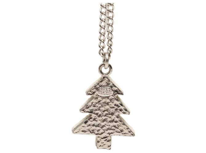 Collana con pendente Chanel Silver CC Brass Tree Argento - vista 3
