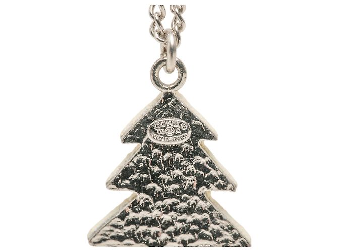 Collana con pendente Chanel Silver CC Brass Tree Argento - vista 4