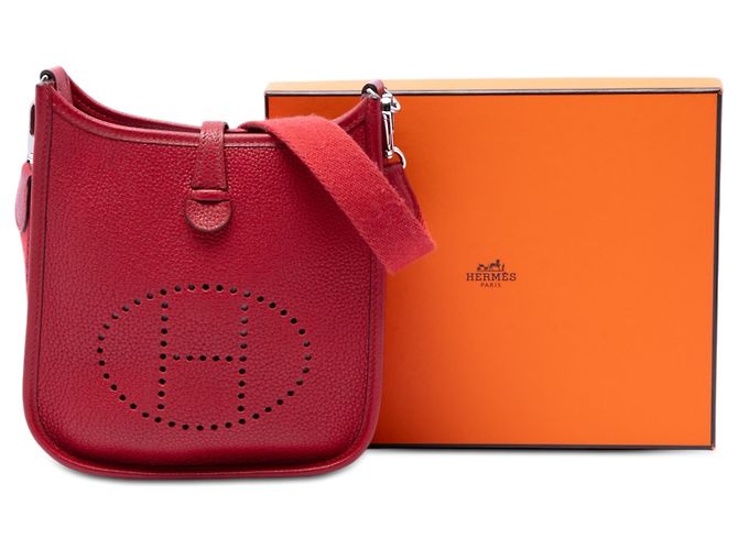 Hermès Red Clemence Evelyne I 16 Amazone Rosso Bordò - vista 7