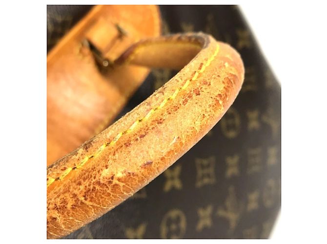Borsa Louis Vuitton Monogram Deauville Marrone - vista 11