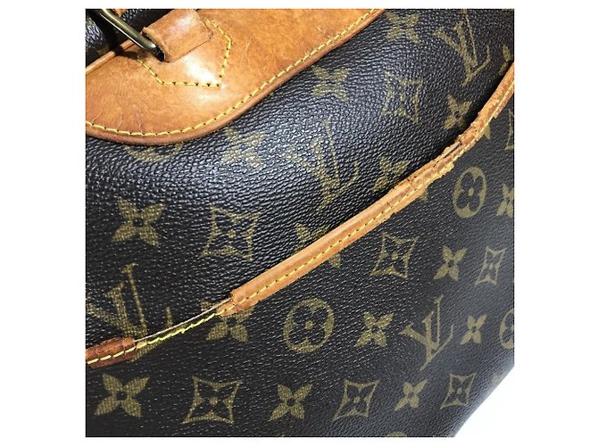 Borsa Louis Vuitton Monogram Deauville Marrone - vista 12