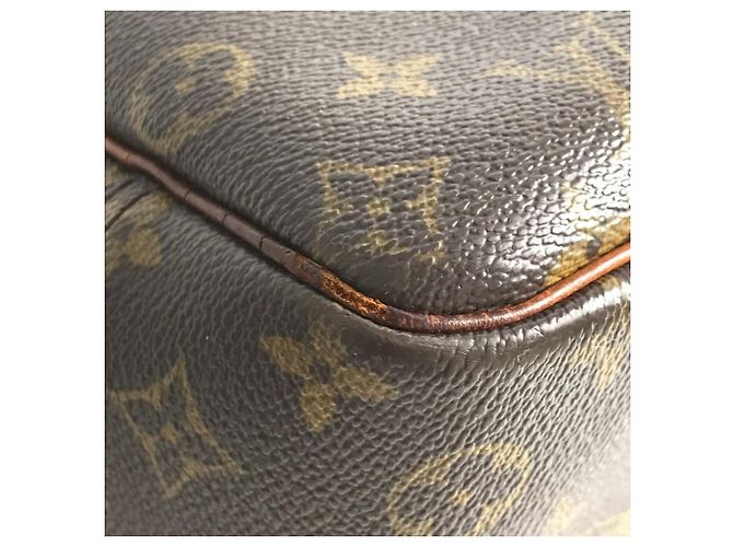 Borsa Louis Vuitton Monogram Deauville Marrone - vista 8