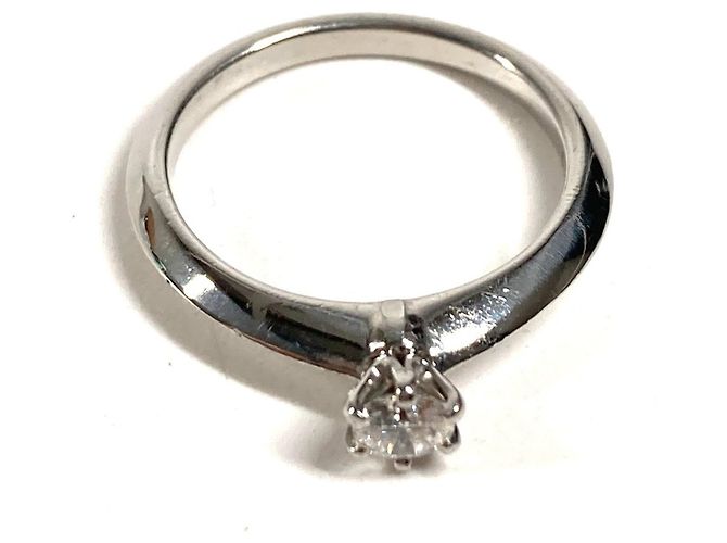 Anello a fascia in platino e diamanti Tiffany & Co. - vista 2