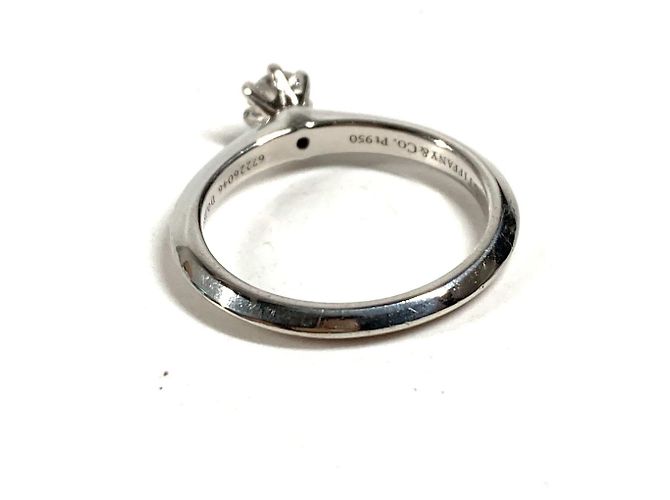 Anello a fascia in platino e diamanti Tiffany & Co. - vista 5