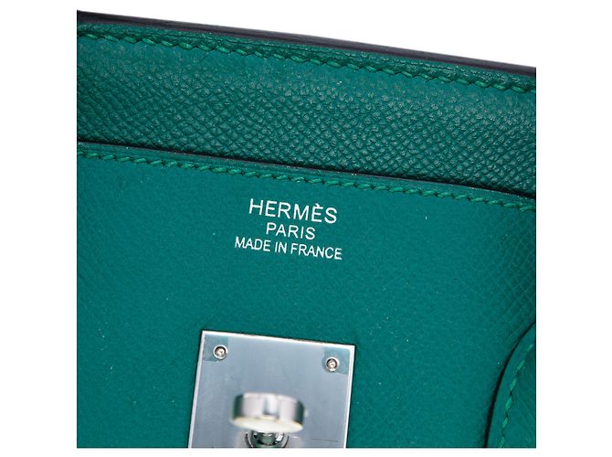 Hermès Green Epsom Birkin Retourne 35 Verde Verde scuro - vista 5