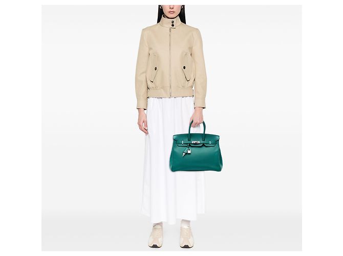 Hermès Green Epsom Birkin Retourne 35 Verde Verde scuro - vista 6