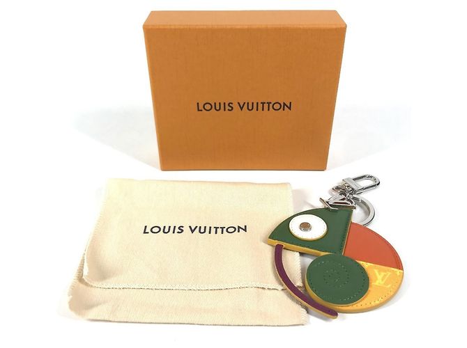 Portachiavi Charm Accessorio Monogram Louis Vuitton Verde Arancione - vista 10