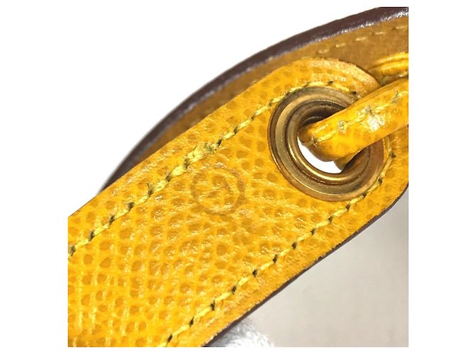 Hermès Marsupio in pelle Courchevel giallo Hermes - vista 16