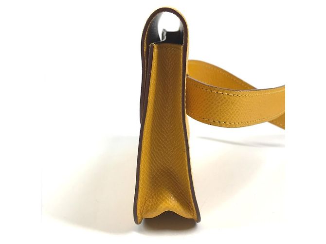 Hermès Marsupio in pelle Courchevel giallo Hermes - vista 3