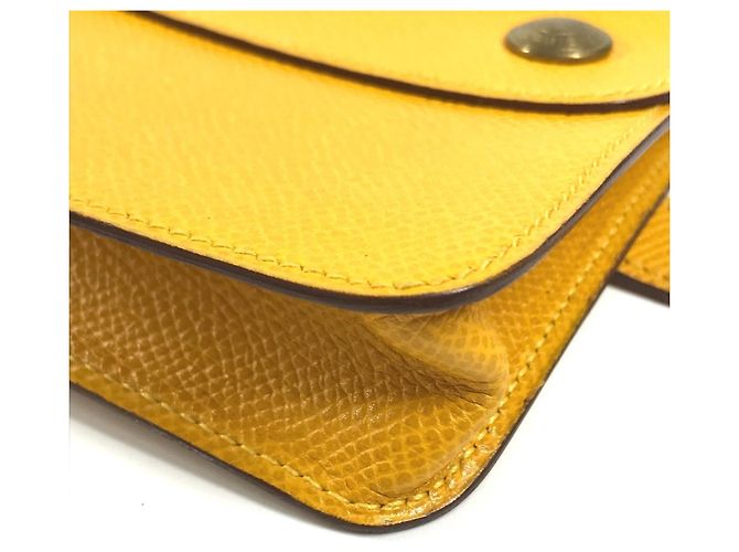 Hermès Marsupio in pelle Courchevel giallo Hermes - vista 6