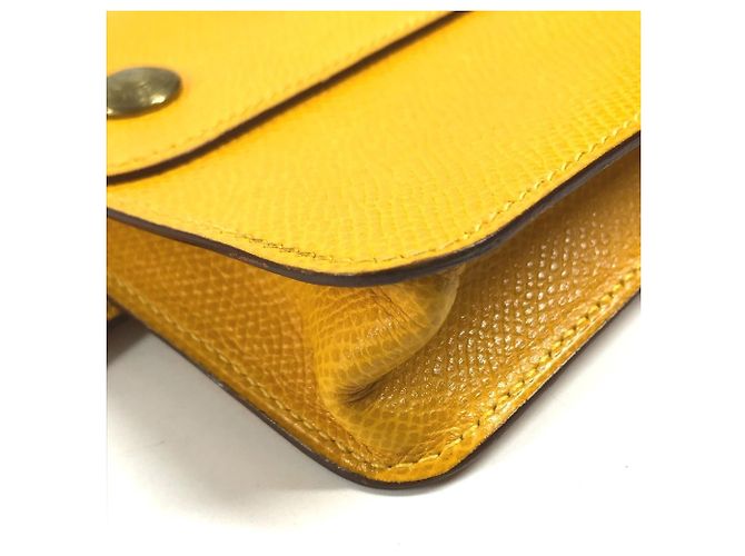 Hermès Marsupio in pelle Courchevel giallo Hermes - vista 7