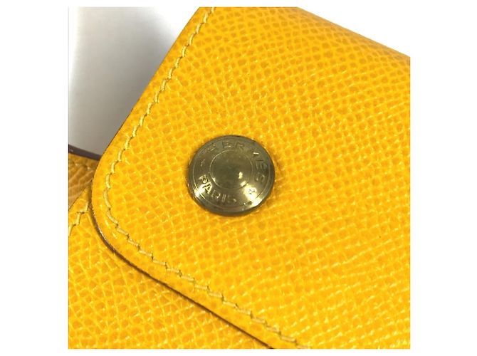 Hermès Marsupio in pelle Courchevel giallo Hermes - vista 9