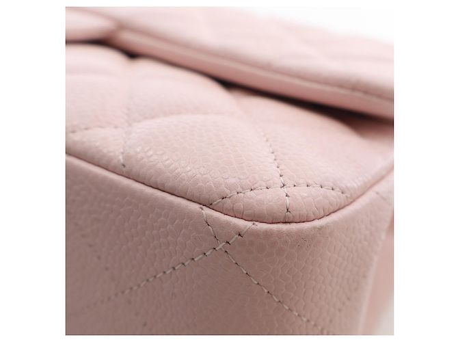 Chanel Pink Jumbo Classic Caviar Double Flap Rosa - vista 12