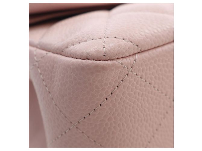 Chanel Pink Jumbo Classic Caviar Double Flap Rosa - vista 13