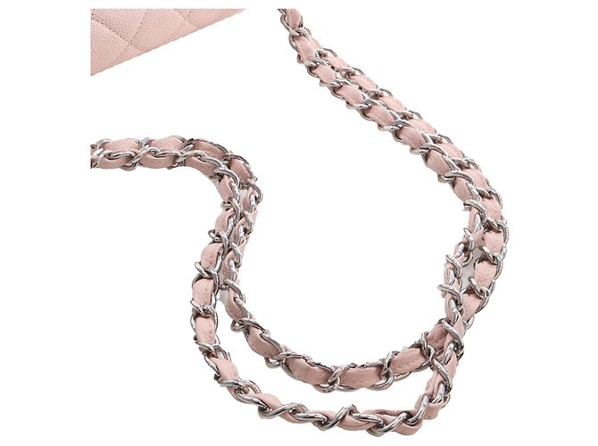 Chanel Pink Jumbo Classic Caviar Double Flap Rosa - vista 14