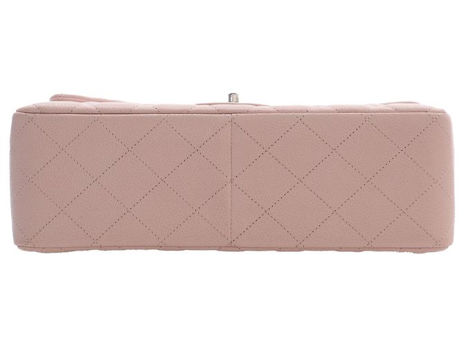 Chanel Pink Jumbo Classic Caviar Double Flap Rosa - vista 4